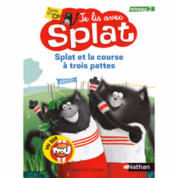 ISBN Je lis avec Splat : Splat et la course à trois pattes - Niveau 2 : Le livre de Rob Scotton, 39 pages