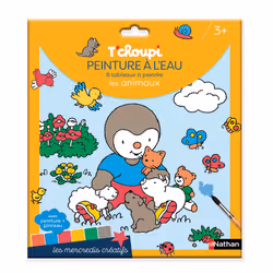 ISBN Pochette T'choupi - peinture à l'eau - 8 tableaux à peindre - les animaux : Le livre de Thierry Courtin, Enfant, 3 an(s) ...