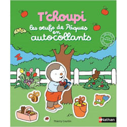 Autocollants - t'choupi - les oeufs de pâques