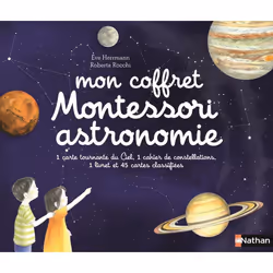 ISBN Mon coffret Montessori astronomie : Le livre de Ève Herrmann, Roberta Rocchi, Santé, esprit et corps, 32 pages