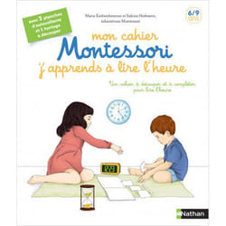Mon cahier Montessori j'apprends à lire l'heure (Jeunesse)