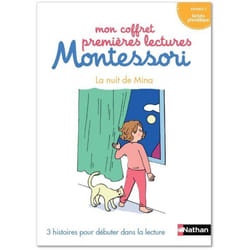 ISBN Mon coffret premières lectures Montessori - La nuit de Mina - niveau 1 : Le livre de Chantal Bouvÿ, Sabine Hofmann, Amandine Meyer
