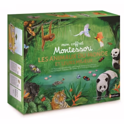 ISBN Coffret Montessori: Les animaux du monde et leurs milieux : Le livre de MH Place, Roberta Rocchi, Santé, esprit et corps