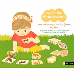 ISBN Tout-petit Montessori - Mes animaux de la ferme en bois : Le livre de Delphine Roubieu, Mizuho Fujisawa, Santé, esprit e ...