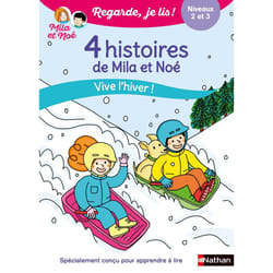 ISBN Regarde je lis ! 4 histoires de Mila et Noé - Vive l'hiver ! Niveau 2 et 3 : Le livre de Éric Battut, Marion Piffaretti