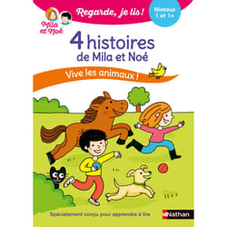 ISBN Regarde je lis ! 4 histoires de Mila et Noé - Vive les animaux Niveau 1 & 1+ : Le livre de Éric Battut, Nathalie Desforges