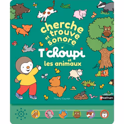 ISBN Cherche et trouve sonore - T'choupi et les animaux : Le livre de Thierry Courtin, 12 pages