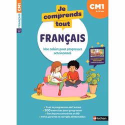 ISBN Je comprends tout - Français CM1 : Le livre de Anne Peltier, Clémence Lallemand, Éducatif, 72 pages