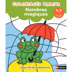 ISBN Nombres magiques MS - Coloriages malins : Le livre de Stéphanie Chica, Lucile Ahrweiller, Éducatif, 24 pages