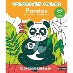 ISBN Coloriages malins - Pandas lettres et nombres - 5-6 ans GS : Le livre de Florence Nidelet, Émilie Lapeyre