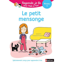 ISBN Regarde je lis ! Une histoire à lire tout seul - Le petit mensonge Niv1 : Le livre de Éric Battut, Marion Piffaretti