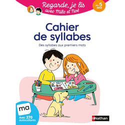 ISBN Cahier de syllabes - Regarde, je lis ! : Le livre de Éric Battut, Mary Gribouille
