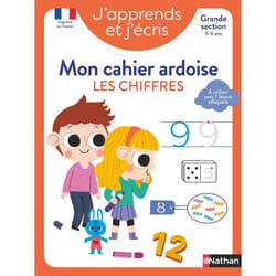 ISBN J'apprends et j'écris - Mon cahier ardoise Les chiffres GS : Le livre de Stéphanie Grison, Sophie Rohrbach