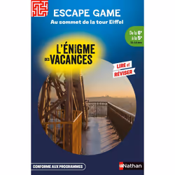 ISBN Enigme des vacances Escape game de la 6ème à la 5ème - Au sommet de la Tour Eiffel : Le livre de Sophie Adriansen, Théo  ...