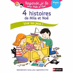 ISBN Regarde je lis ! 4 histoires de Mila et Noé Vive les jeux ! Niv 1 : Le livre de Éric Battut, Marion Piffaretti, Éducatif ...