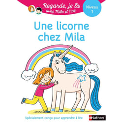 ISBN Regarde je lis ! Une histoire à lire tout seul - Une licorne chez Mila Niv 1 : Le livre de Éric Battut, Marion Piffaretti