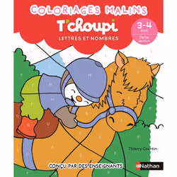 ISBN T'choupi Lettres et nombres 3-4 ans petite section - Coloriages malins : Le livre de Thierry Courtin, Éducatif, 48 pages