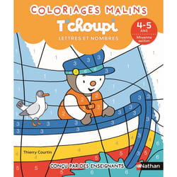 ISBN T'choupi Lettres et nombres MS - Coloriages malins - 4-5 ans : Le livre de Thierry Courtin