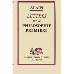 ISBN Lettres sur la philosophie première