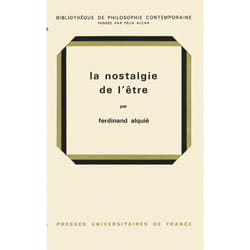 ISBN La nostalgie de l'être livre philosophie Français