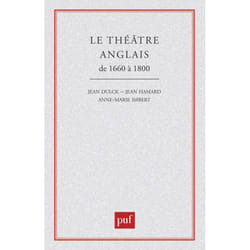 ISBN Le théâtre anglais de 1660 à 1800