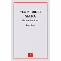 ISBN Économie de Marx. Hist.d'un échec, Français, 216 pages