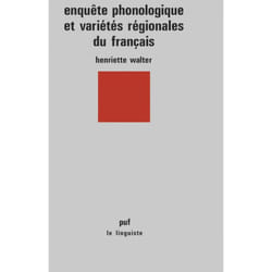 ISBN Enquête phonologique et variétés régionales du français livre Littérature