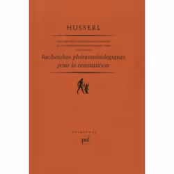 ISBN Recherches Phenomenologiques Pour La Constitution, philosophie, Français, Livre broché