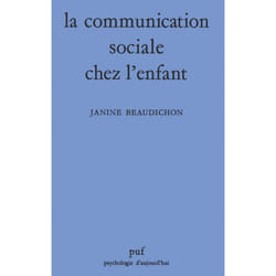 ISBN La communication sociale chez l'enfant livre Psychologie Français