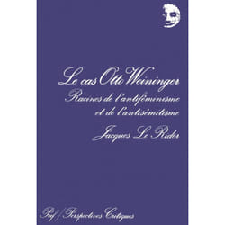 ISBN Le cas Otto Weininger livre Psychologie Français