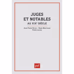 ISBN Juges et notables au XIXe siècle, Français, 400 pages