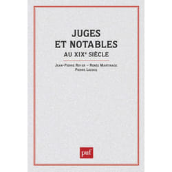 ISBN Juges et notables au XIXe siècle