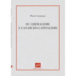ISBN Libéralisme à l'anarcho-capitalisme