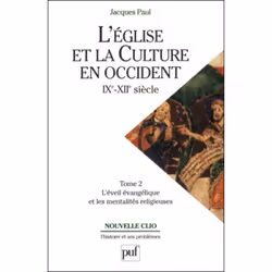 ISBN L'Église et la culture en Occident, IXe-XIIe siècle. Tome 2, histoire, Français, 416 pages