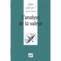 ISBN L'analyse de la valeur, Économie, Français, 128 pages
