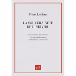 ISBN La souveraineté de l'individu, Français, 200 pages