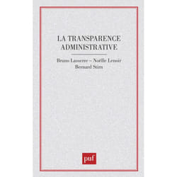 ISBN La transparence administrative