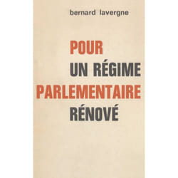 ISBN Pour un régime parlementaire rénové livre Loi Français