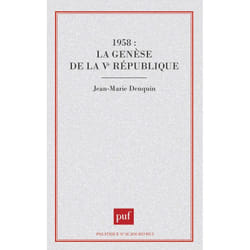 ISBN 1958 : la genèse de la Ve république livre Loi Français