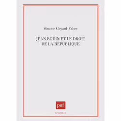 ISBN Jean Bodin et le droit de la république, philosophie, Français, 320 pages