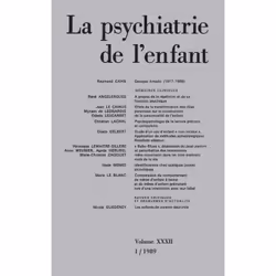 ISBN psychiatrie de l'enfant 1989, vol. 32 (1), Psychologie, Français, 320 pages