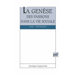 ISBN La Genèse des passions dans la vie sociale livre Education Français