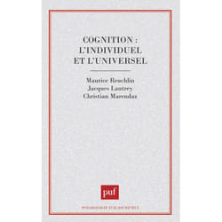 ISBN Cognition : l'individuel et l'universel livre Psychologie Français