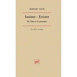 ISBN Insister. Exister livre Psychologie Français