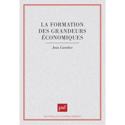 ISBN La formation des grandeurs économiques livre Économie Français