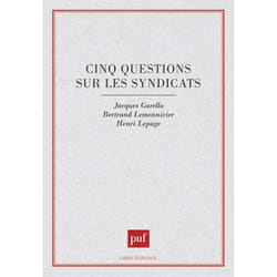 ISBN Cinq questions sur les syndicats livre Loi Français
