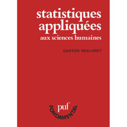 ISBN Statistiques appliquées aux sciences humaines livre Psychologie Français