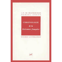 ISBN Chronologie de la littérature française