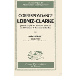 ISBN Correspondance Leibniz-Clarke, présentée d'après les manuscrits originaux des bibliothèques de Hanov livre philosophie Français