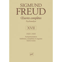 ISBN Œuvres complètes - psychanalyse - vol. XVII : 1923-1925 livre Psychologie Français